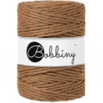 Caramel macrame koord 5 mm bobbiny