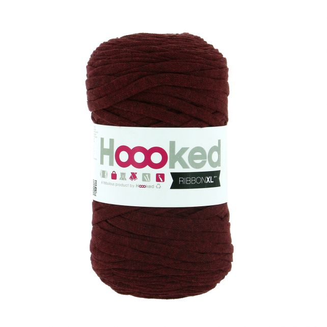 ribbonxl hoooked maroon rust