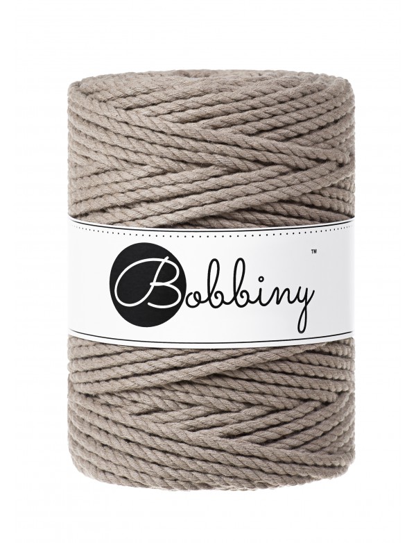 coffee bobbiny macrame triple twist 5 mm