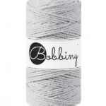 light-grey bobbiny macrame triple twist 3 mm
