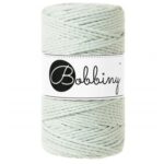 milky-green bobbiny macrame triple twist 3 mm