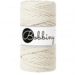 natural bobbiny macrame triple twist 3 mm