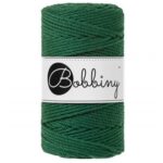 pine_green bobbiny macrame triple twist 3 mm