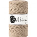sand bobbiny macrame triple twist 3 mm