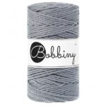 steel bobbiny macrame triple twist 3 mm