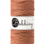terracotta bobbiny macrame triple twist 3 mm