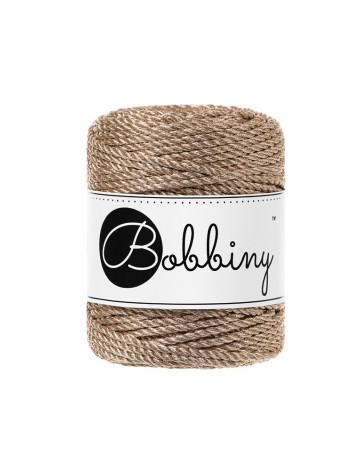 Bobbiny 3mm TT metallic Champagne