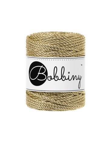 Bobbiny 3mm TT metallic Gold