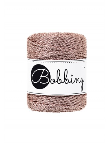 Bobbiny 3mm TT metallic Rose Gold