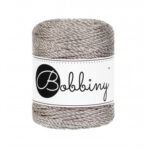 Bobbiny 3mm TT metallic platinum