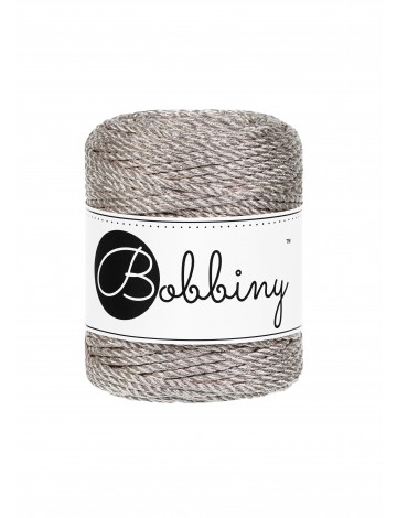 Bobbiny 3mm TT metallic platinum