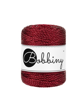 Bobbiny 3mm TT metallic red