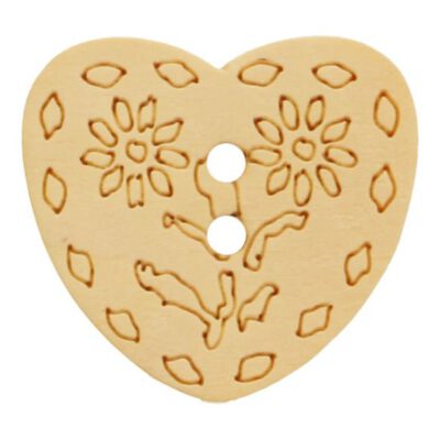 KNOOP HOUT HARTJE GELASERD