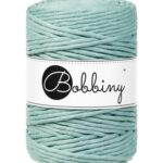 DUCK EGG BLUE Bobbiny 5 mm macrame