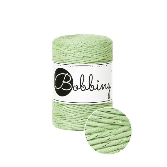 unicolor-matcha bobbiny macrame 1.5 mm