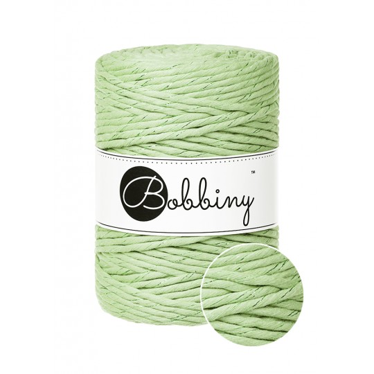 unicolor-matcha bobbiny macrame 5 mm