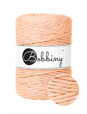 unicolor-peach-fuzz bobbiny macrame 5 mm