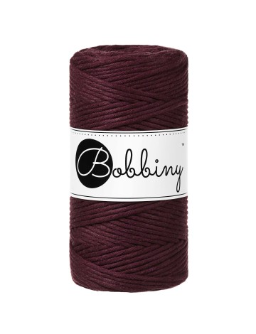 bobbiny macrame 3 mm Burgundy