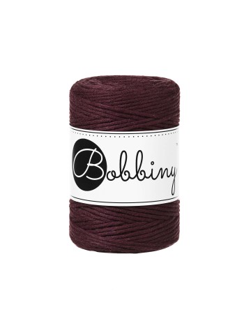 burgundy macrame 1.5mm bobbiny