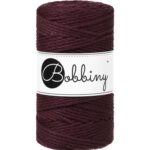 burgundy macrame 3mm TT bobbiny
