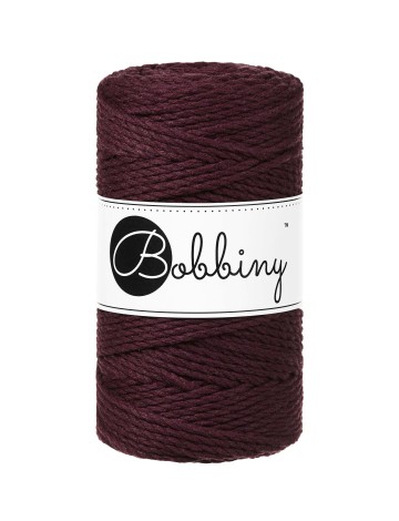 burgundy macrame 3mm TT bobbiny