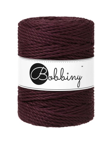 burgundy macrame 5mm TT bobbiny