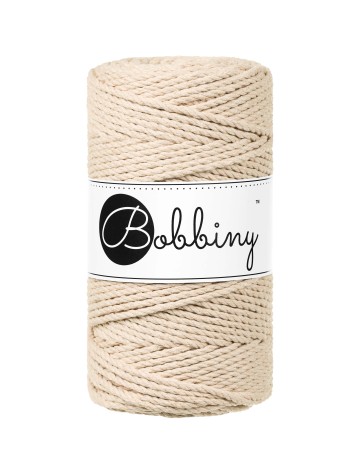 warm-beige macrame 3mm TT bobbiny