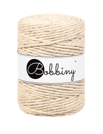 Bobbiny Macramé 5 mm Warm Beige Golden