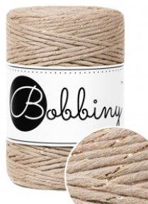 Sand golden macrame 5 mm bobbiny