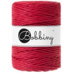 classic red bobbiny macrame 5mm