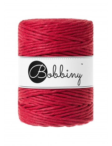 classic red bobbiny macrame 5mm