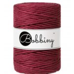 wine-red bobbiny macrame 5mm