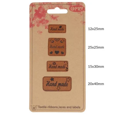 Opry Skai leren labels | Handmade