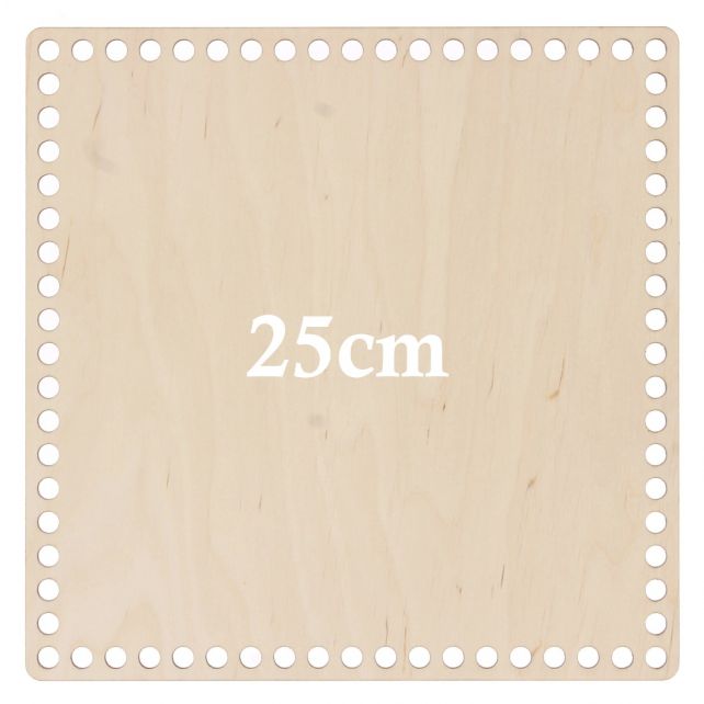 Houten Geperforeerde Vierkanten Basis 25 cm