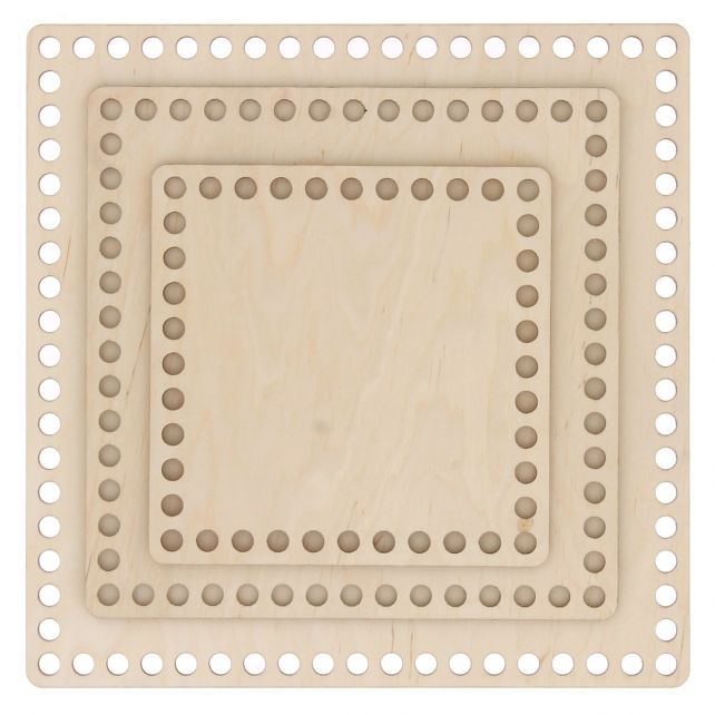 Houten Geperforeerde Vierkanten Basis bodem
