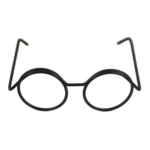 metalen brilletje voor amigurumi 35mm set van 5 Zwart